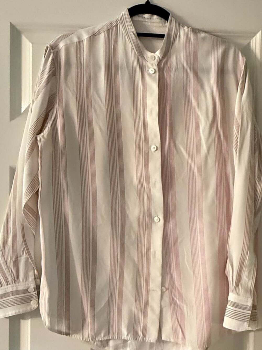 **Victoria Beckman Button-Down Blouse**